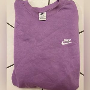 Purple nike crewneck